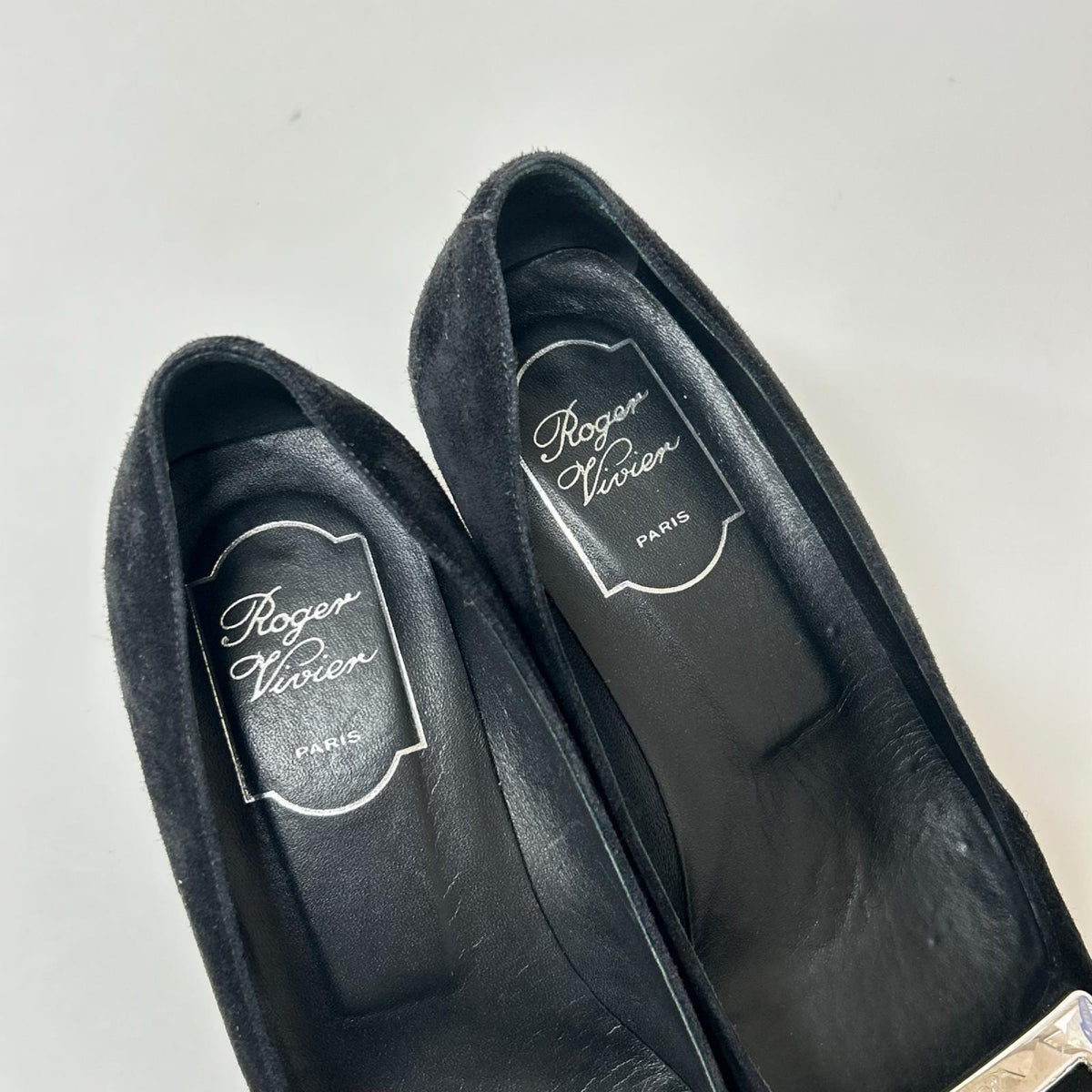 パンプス roger vivier スエード 36.5 BLK ブラック