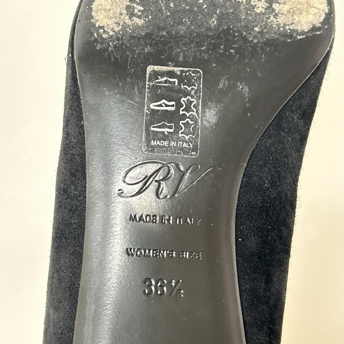パンプス roger vivier スエード 36.5 BLK ブラック