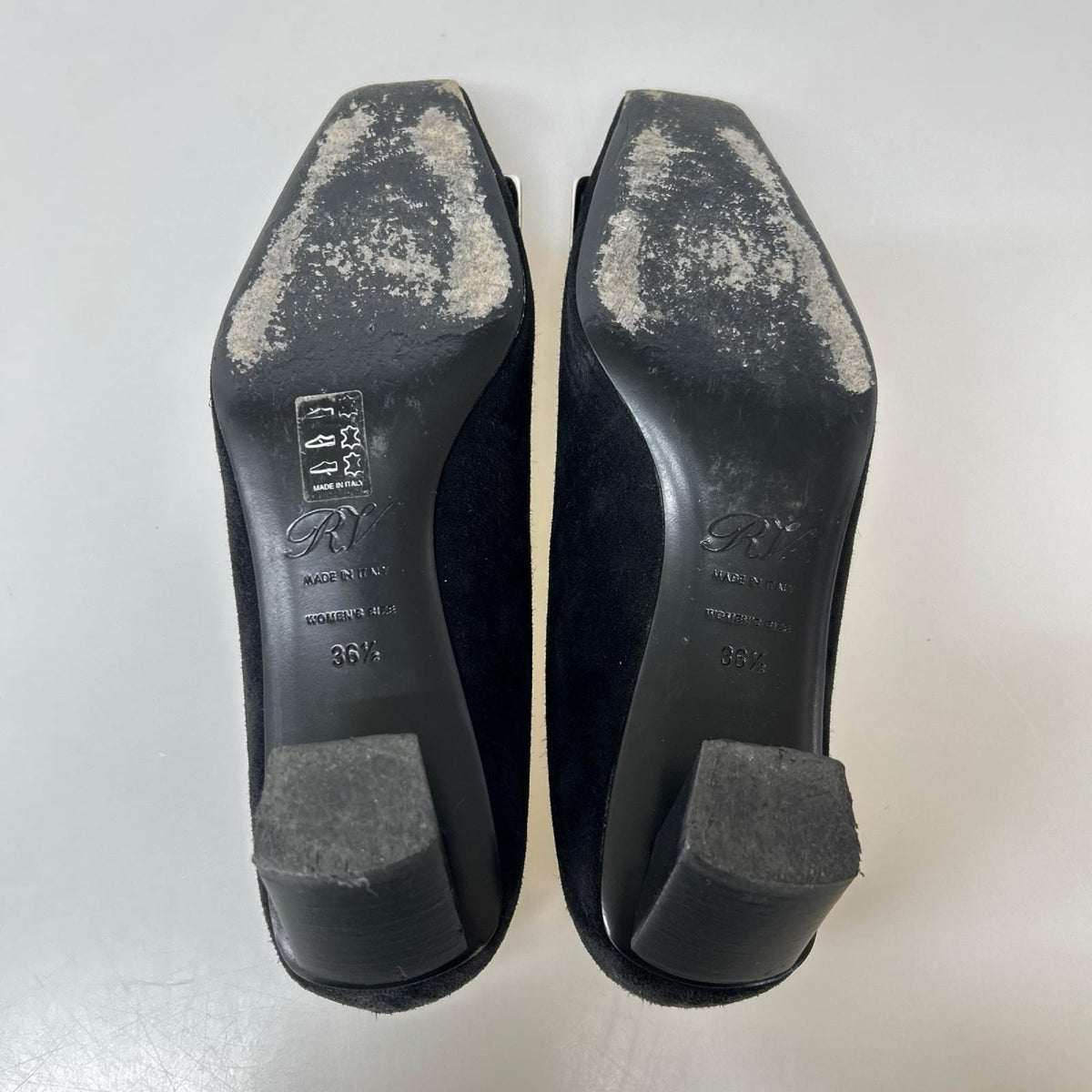 パンプス roger vivier スエード 36.5 BLK ブラック