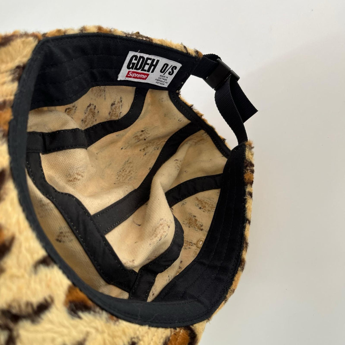 キャップ Supreme×GOODENOUGH 25SS Crushed Rayon Camp Cap LEOPARD