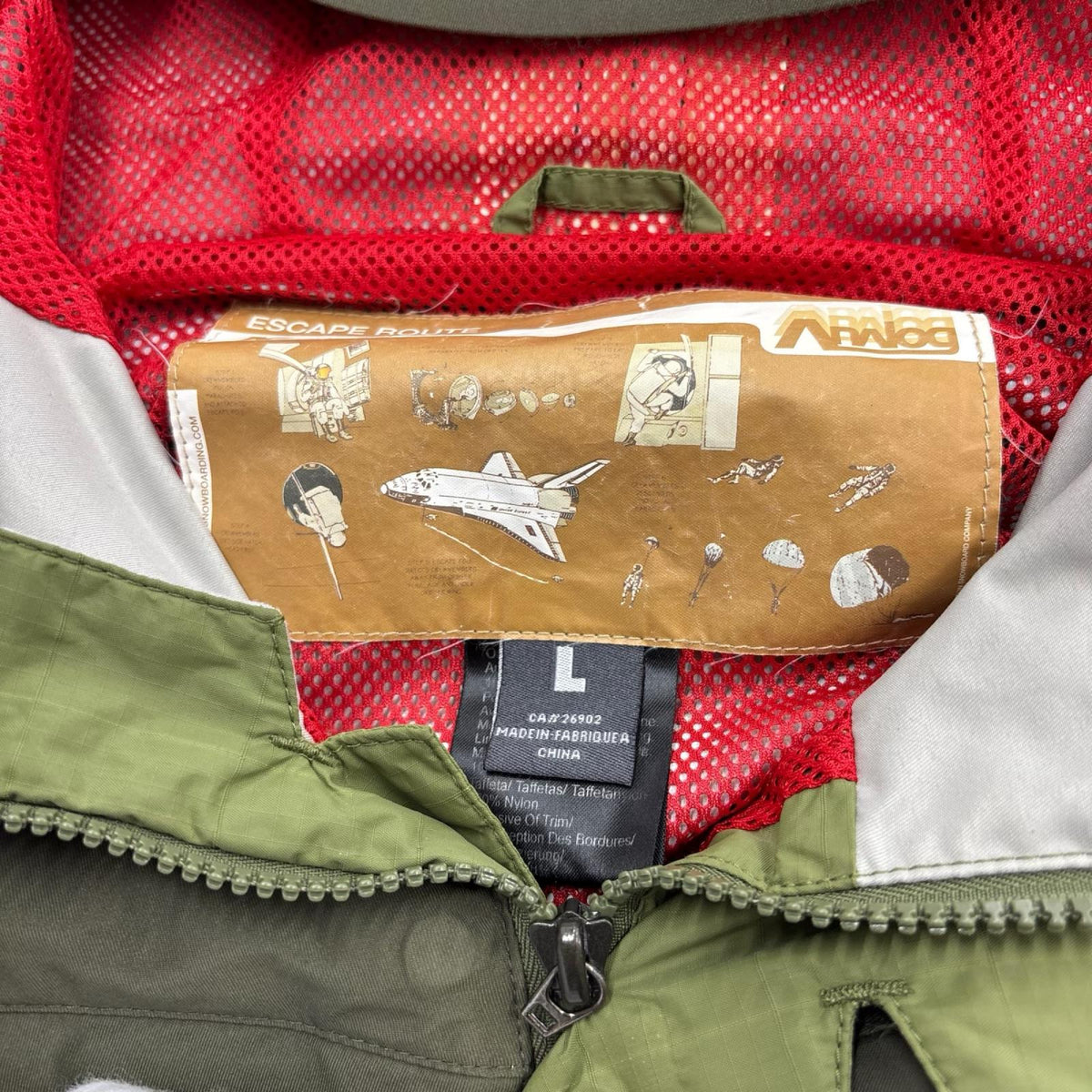セットアップ BURTON ANALOG スキー ウエア L グリーン