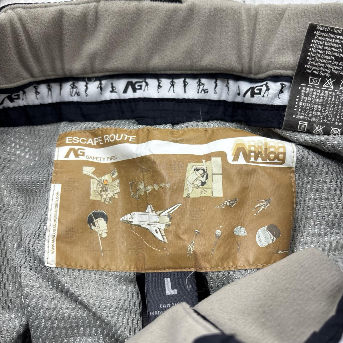 セットアップ BURTON ANALOG スキー ウエア L グリーン