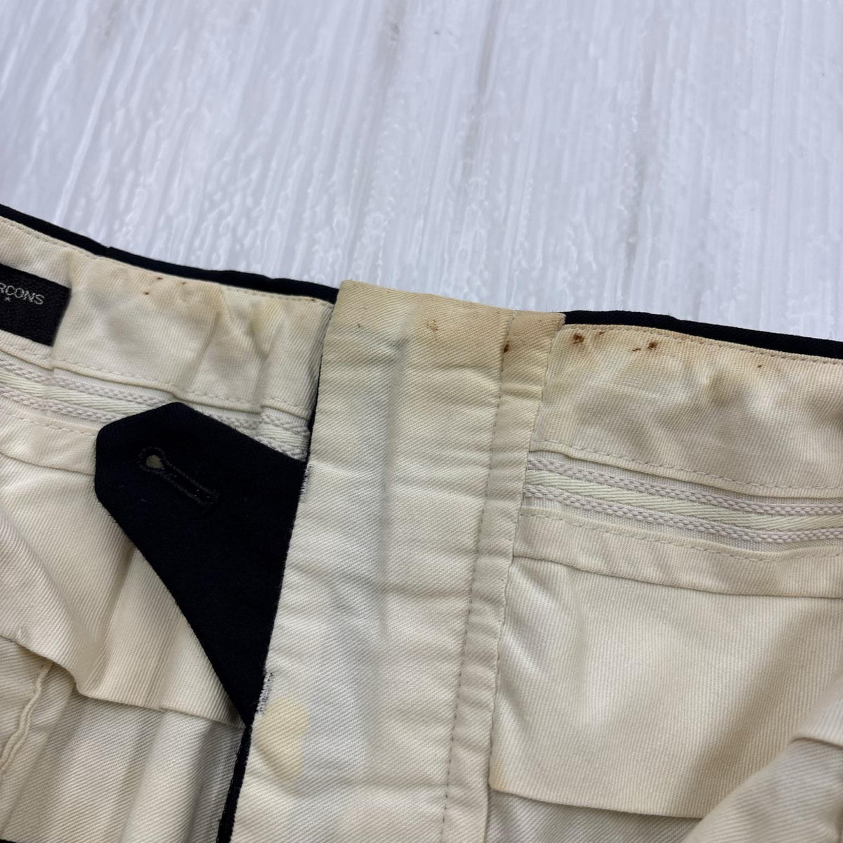 パンツ HOMME PLUS ウールスラックス AD2016 (S) S ブラック