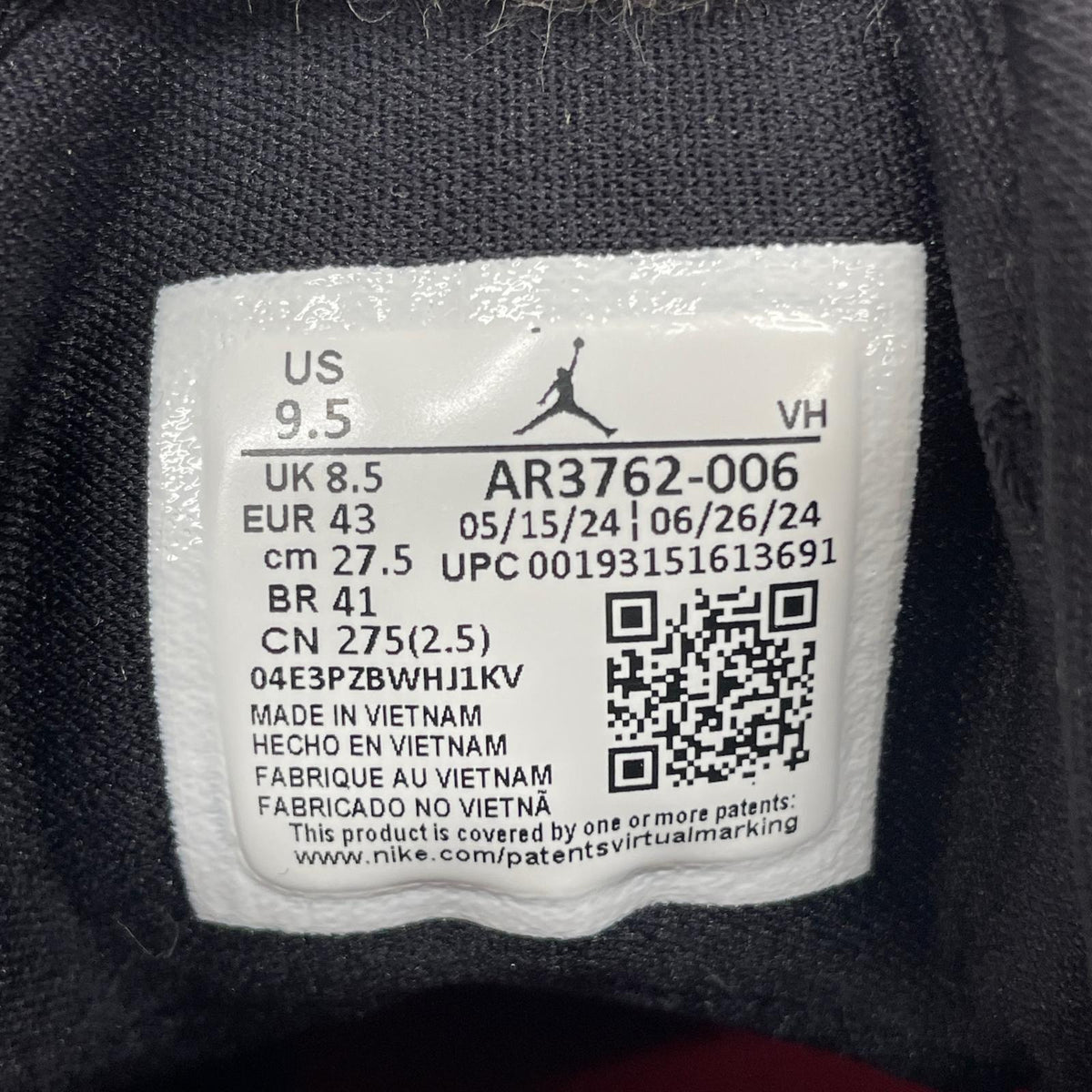 スニーカー Jordan Access (27.5cm) ブラック/ホワイト/レッド 27.5cm (US9 1/2 UK9 EU45)