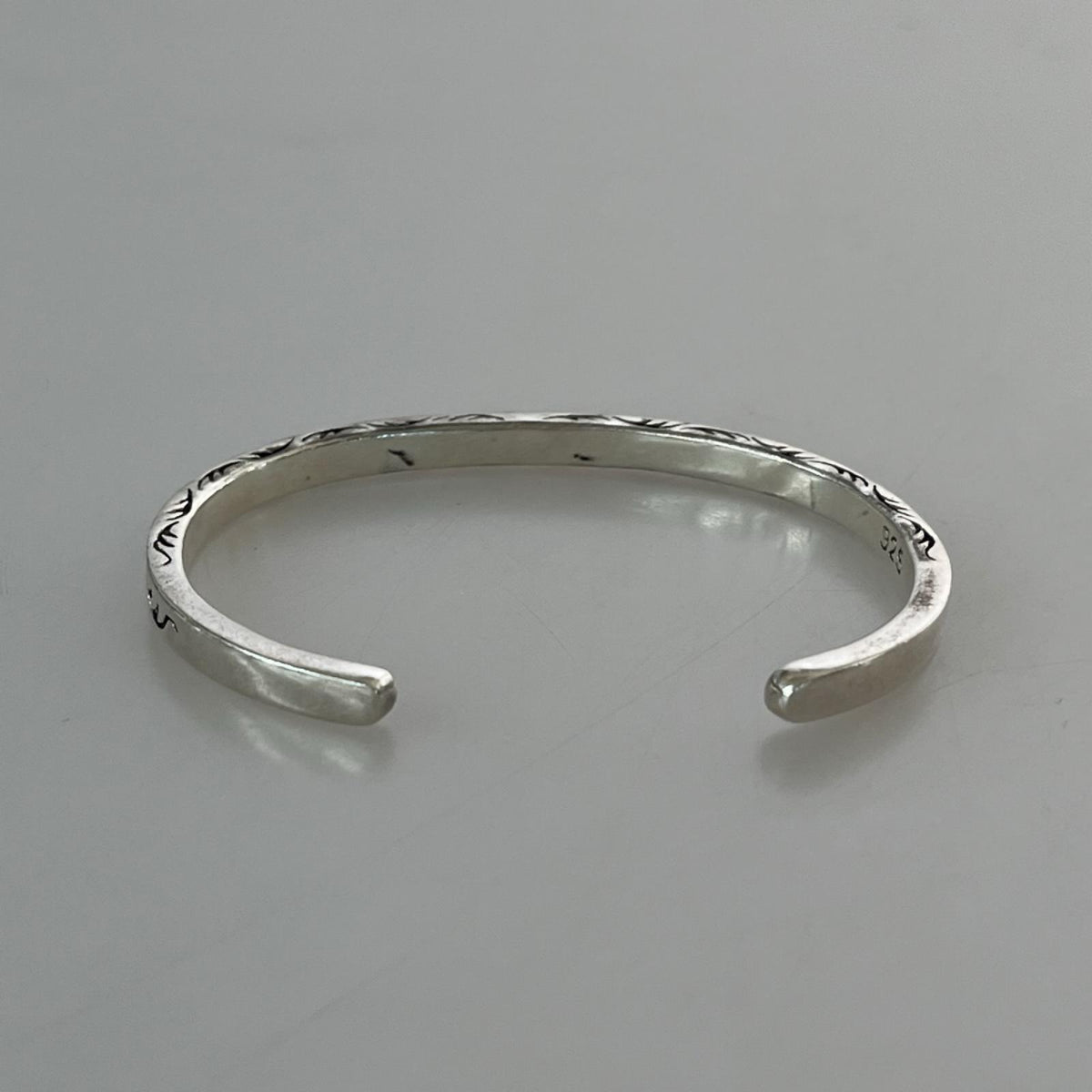 ブレスレット 925 シルバーバングル シルバー