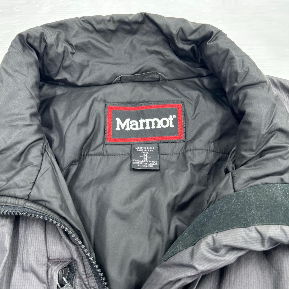 ブルゾン MARMOT 中綿ジャケット グレー (M) M グレー