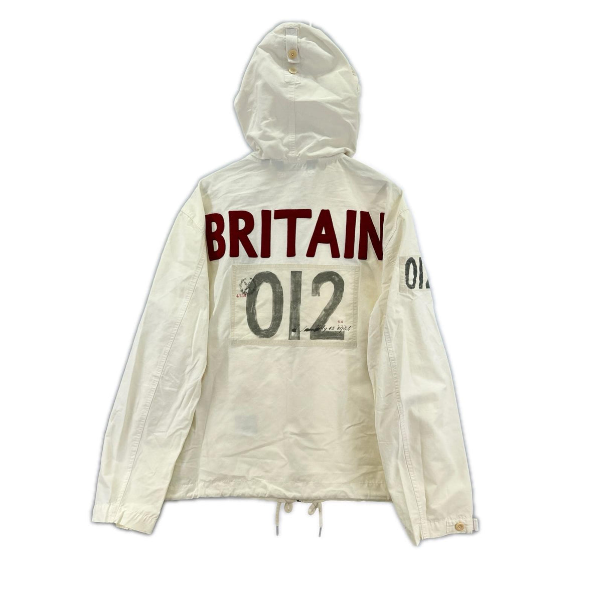 ジャケット POLO RALPH LAUREN 1934 Great Britain フーディジャケット XL ホワイト ホワイト