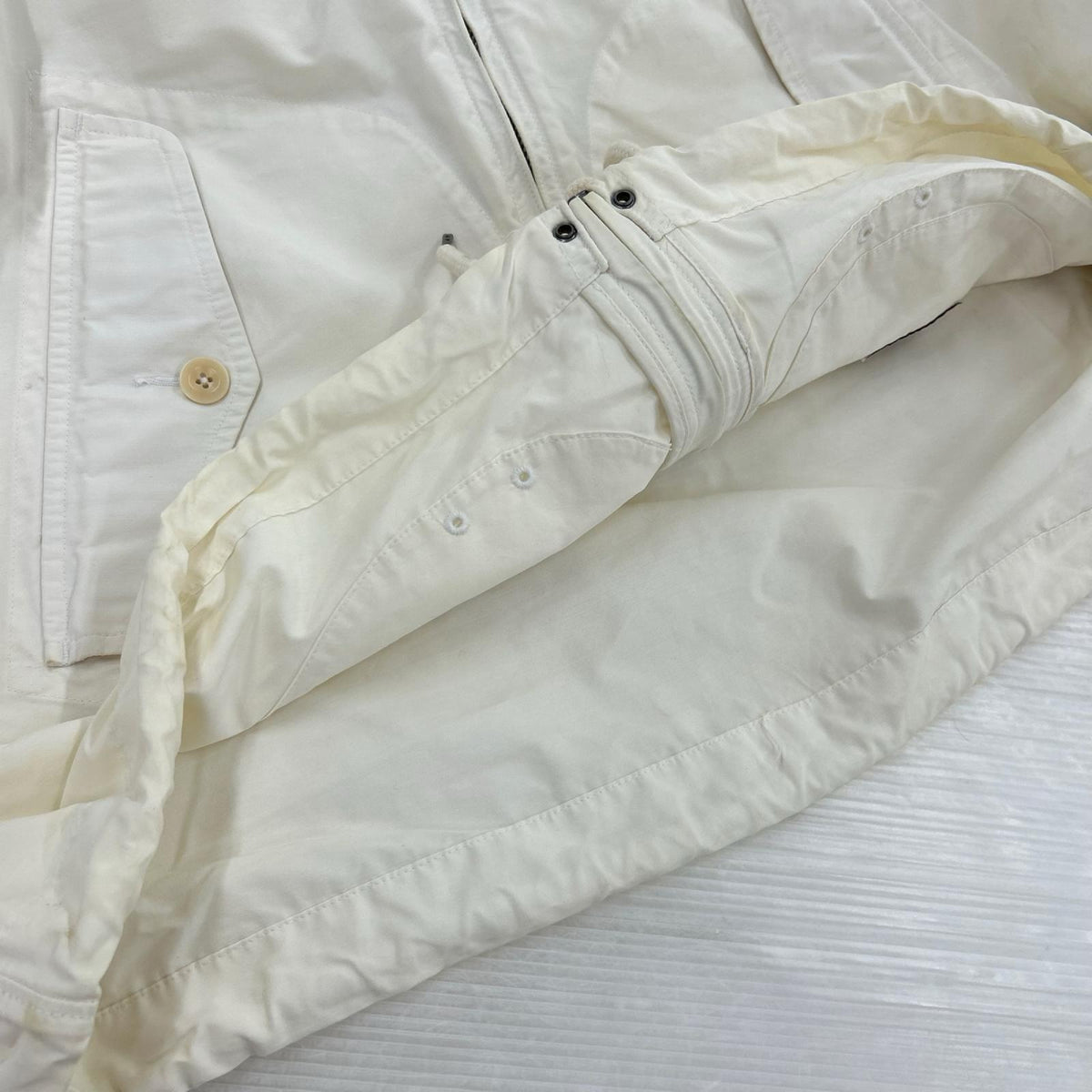 ジャケット POLO RALPH LAUREN 1934 Great Britain フーディジャケット XL ホワイト ホワイト