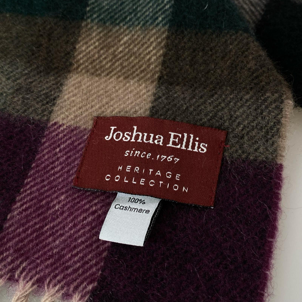 その他アクセサリー Joshua Ellis カシミヤマフラー/チェック マルチカラー