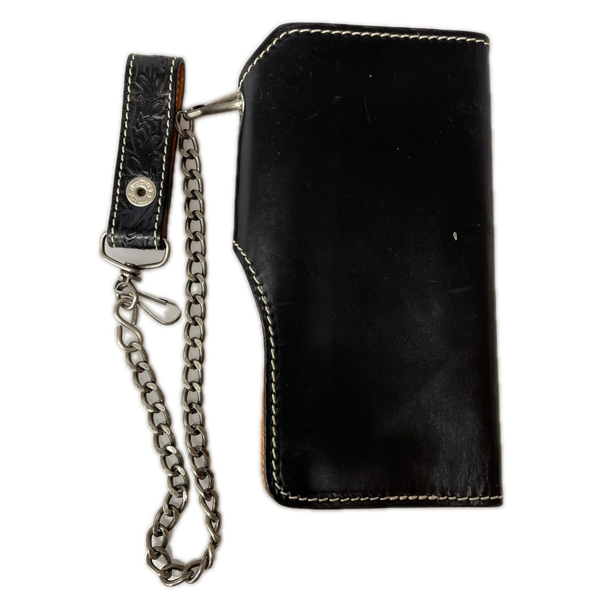 長財布 BRITISH GREEN コンチョ レザー ウォレット ブラック