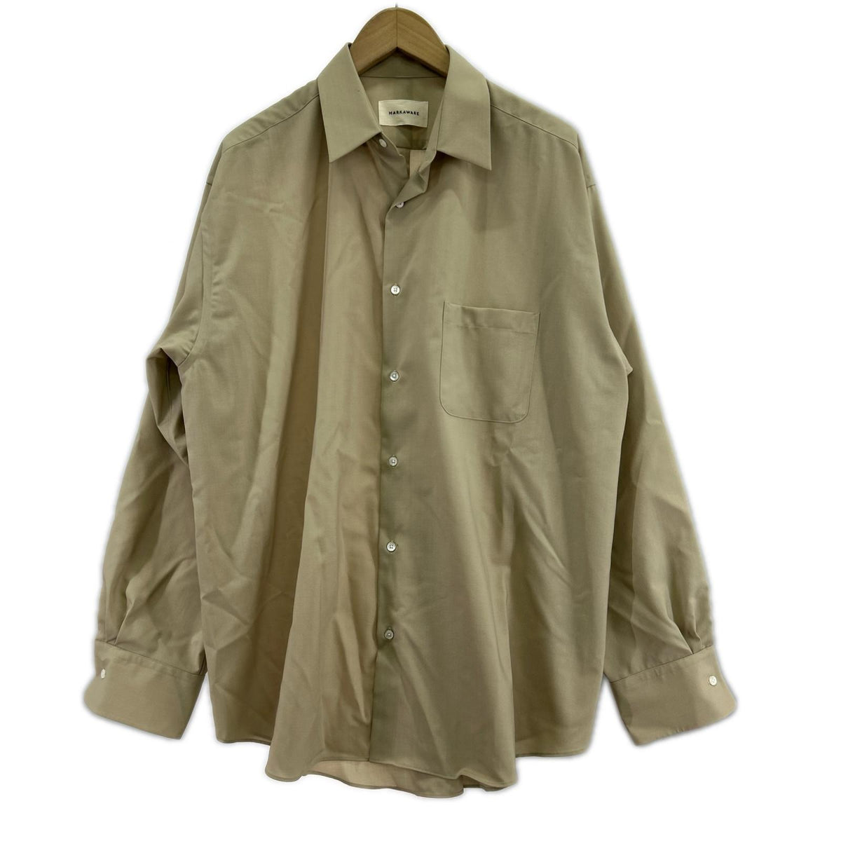 長袖シャツ 26SS オーガニックウール 2/80 トロピカルシャツ A26A15SH01C 3 ベージュ
