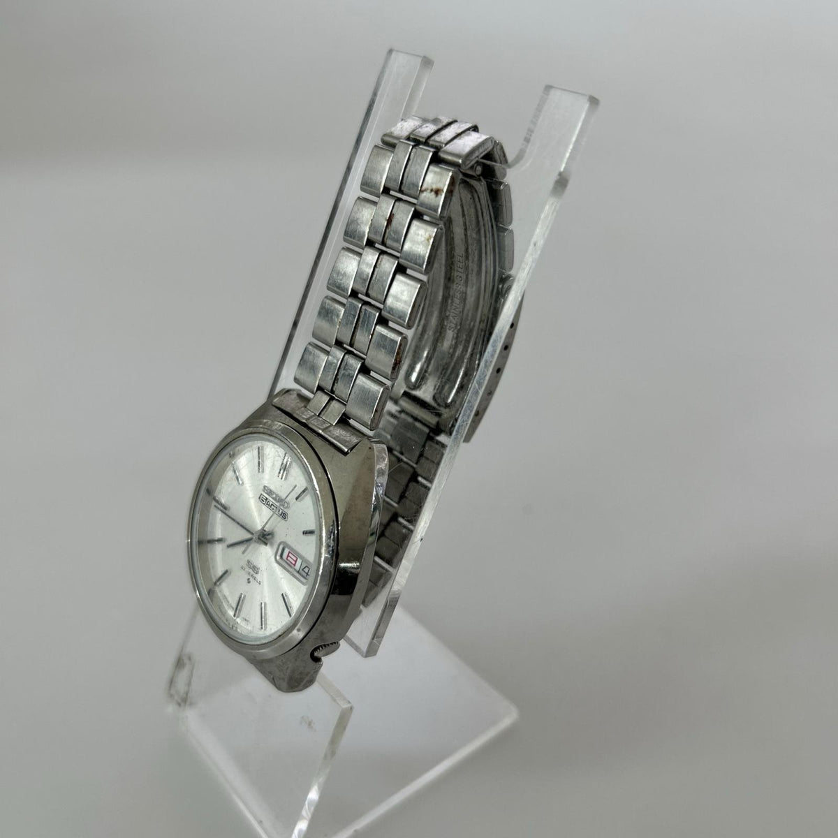 腕時計 SEIKO 5 ACTUS 自動巻き 6106-8670 シルバー