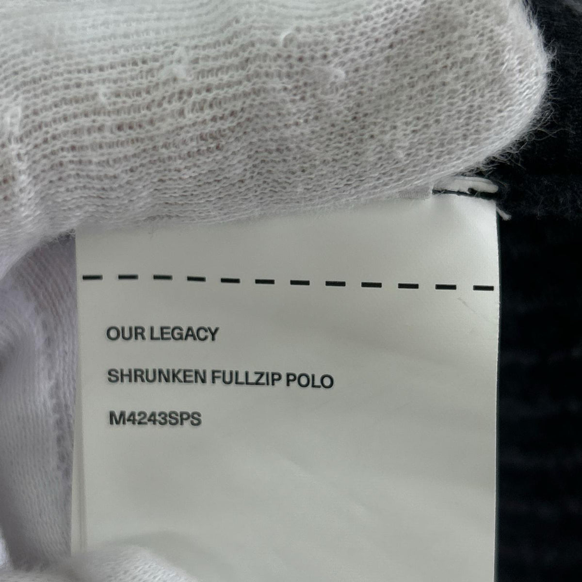 スウェット SHRUNKEN FULLZIP P0L0 46 ブラック