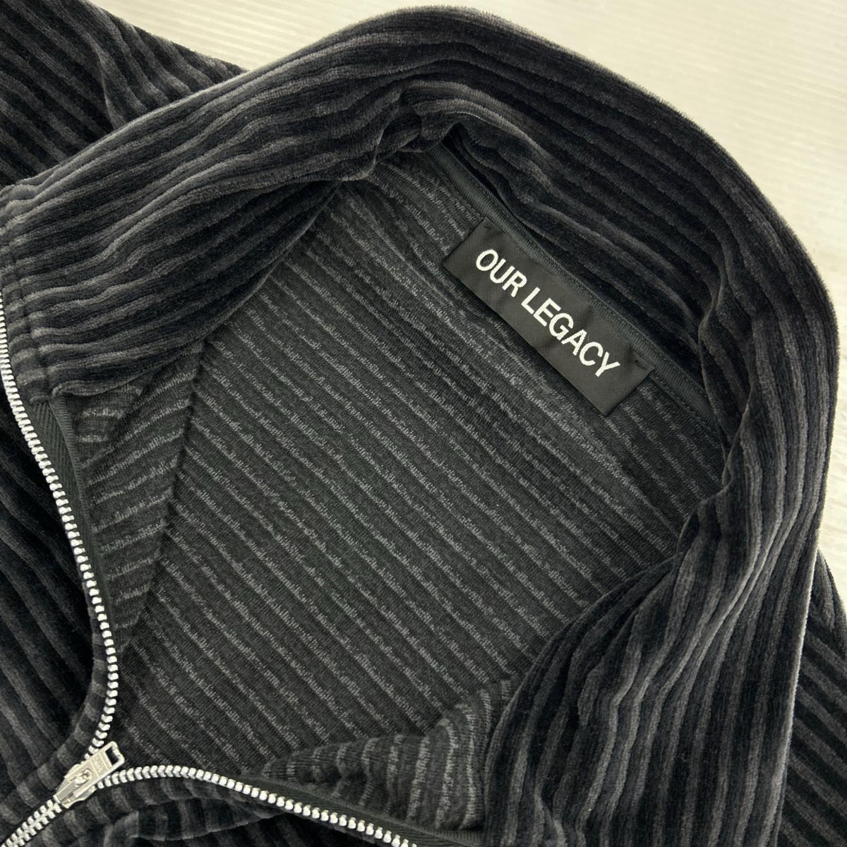 スウェット SHRUNKEN FULLZIP P0L0 46 ブラック