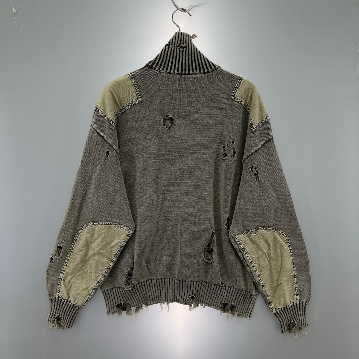 ニット ダメージ加工ニット M M