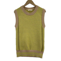 ニット ベスト BEG/YEL M M