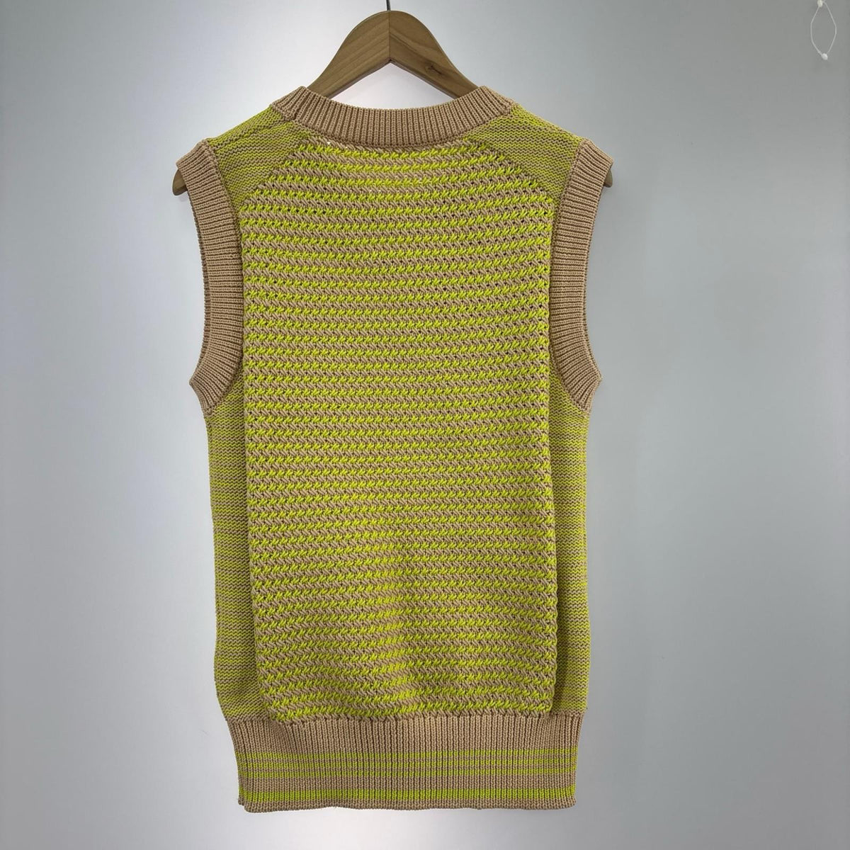 ニット ベスト BEG/YEL M M