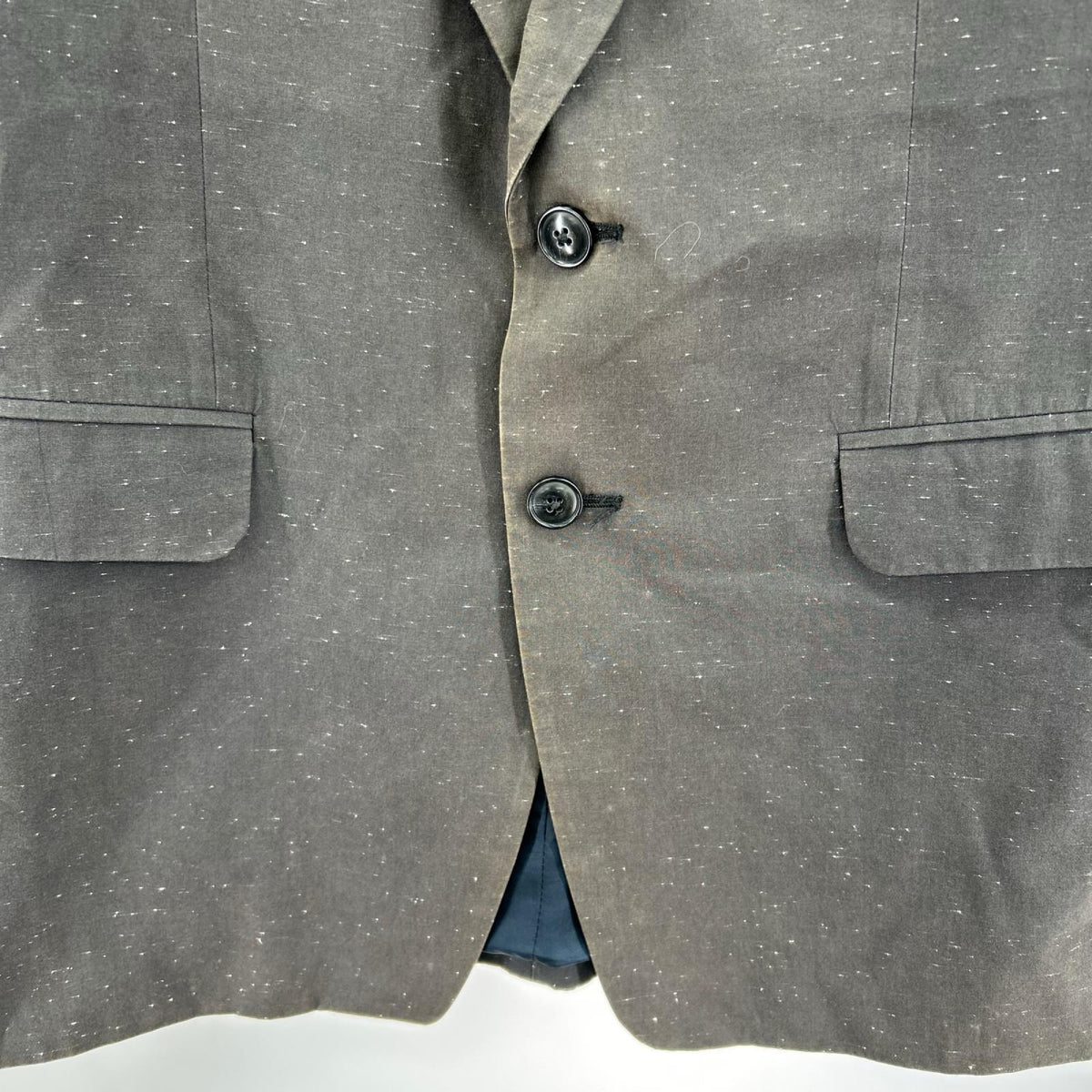 テーラードジャケット DRIES VAN NOTEN 絣柄 テーラードジャケット 46 ブラック