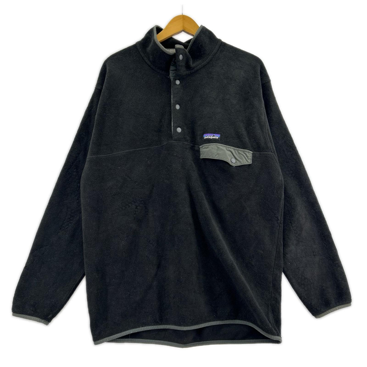 スウェット patagonia Synchilla Snap-T Pullover スナップT L ブラック