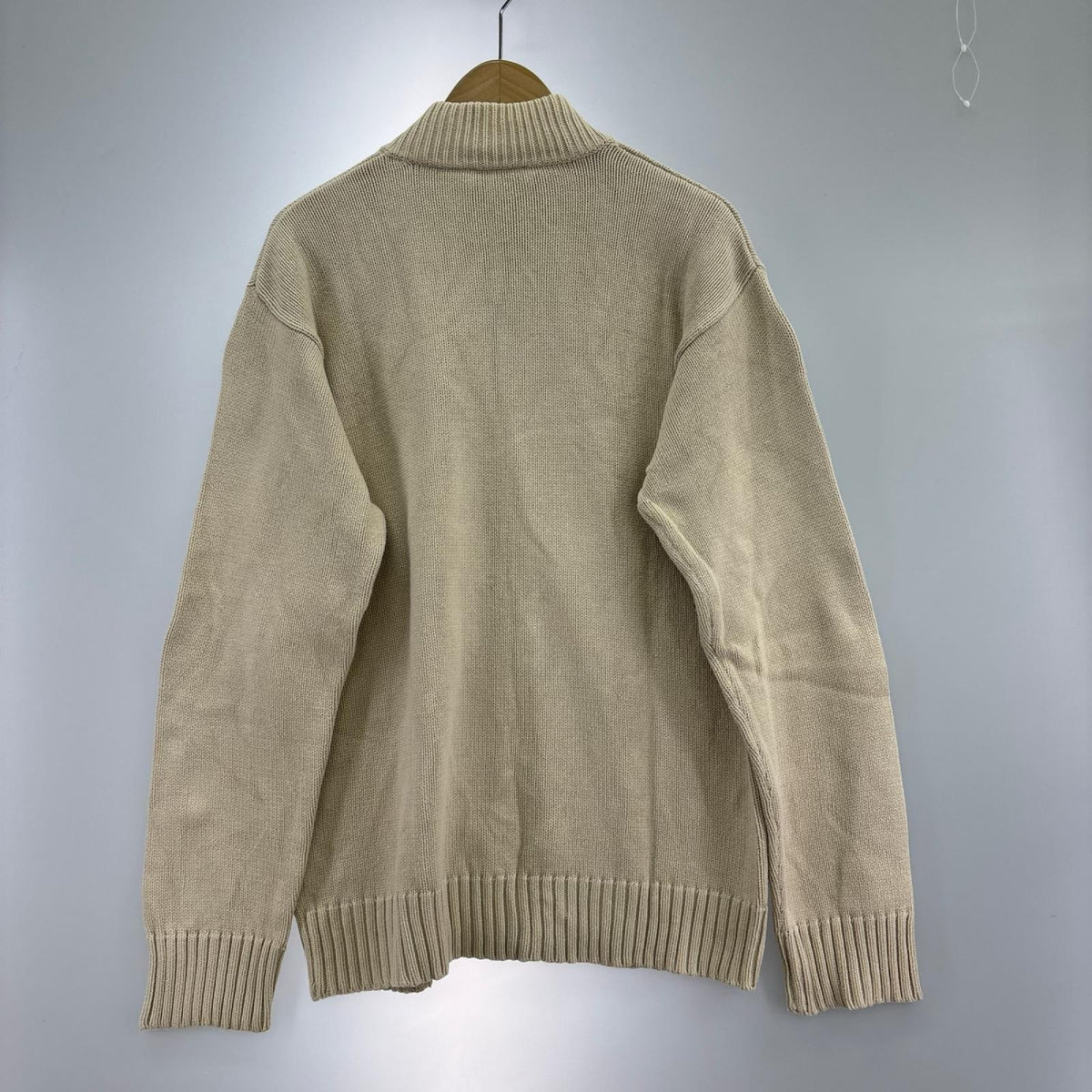 ニット ジップニット WHT M
