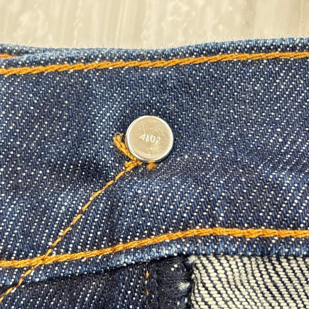 デニムパンツ BLUE TAB テーパードデニム 502 W31 L32 31 ネイビー