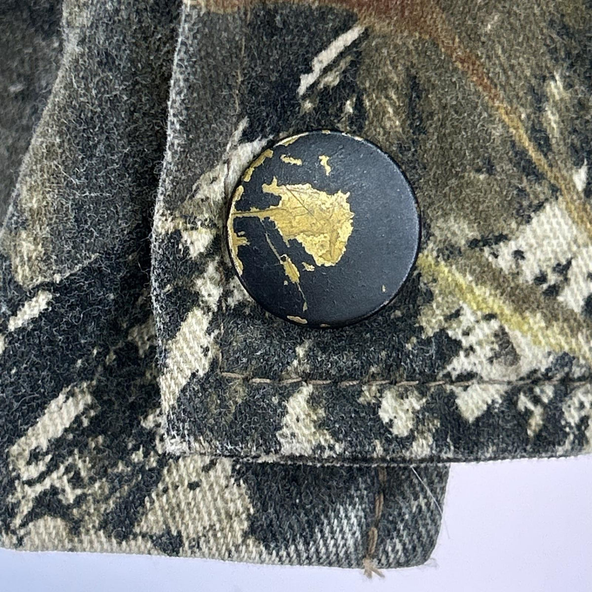 パーカー USA製 Corn Field Camo ジップパーカー L