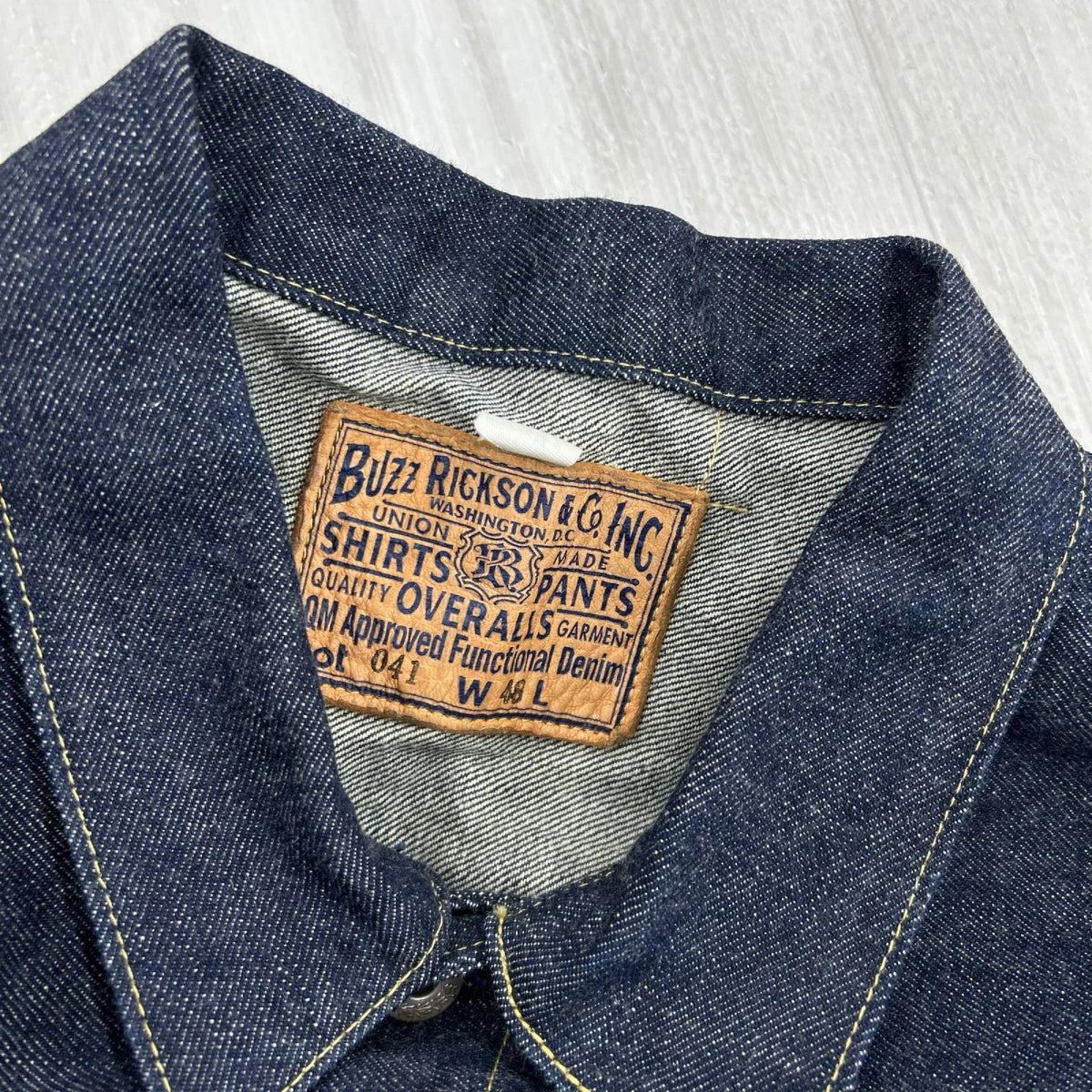 デニムジャケット WORLD WAR II DENIM BLOUSE SPLIT T/48 48 ネイビー