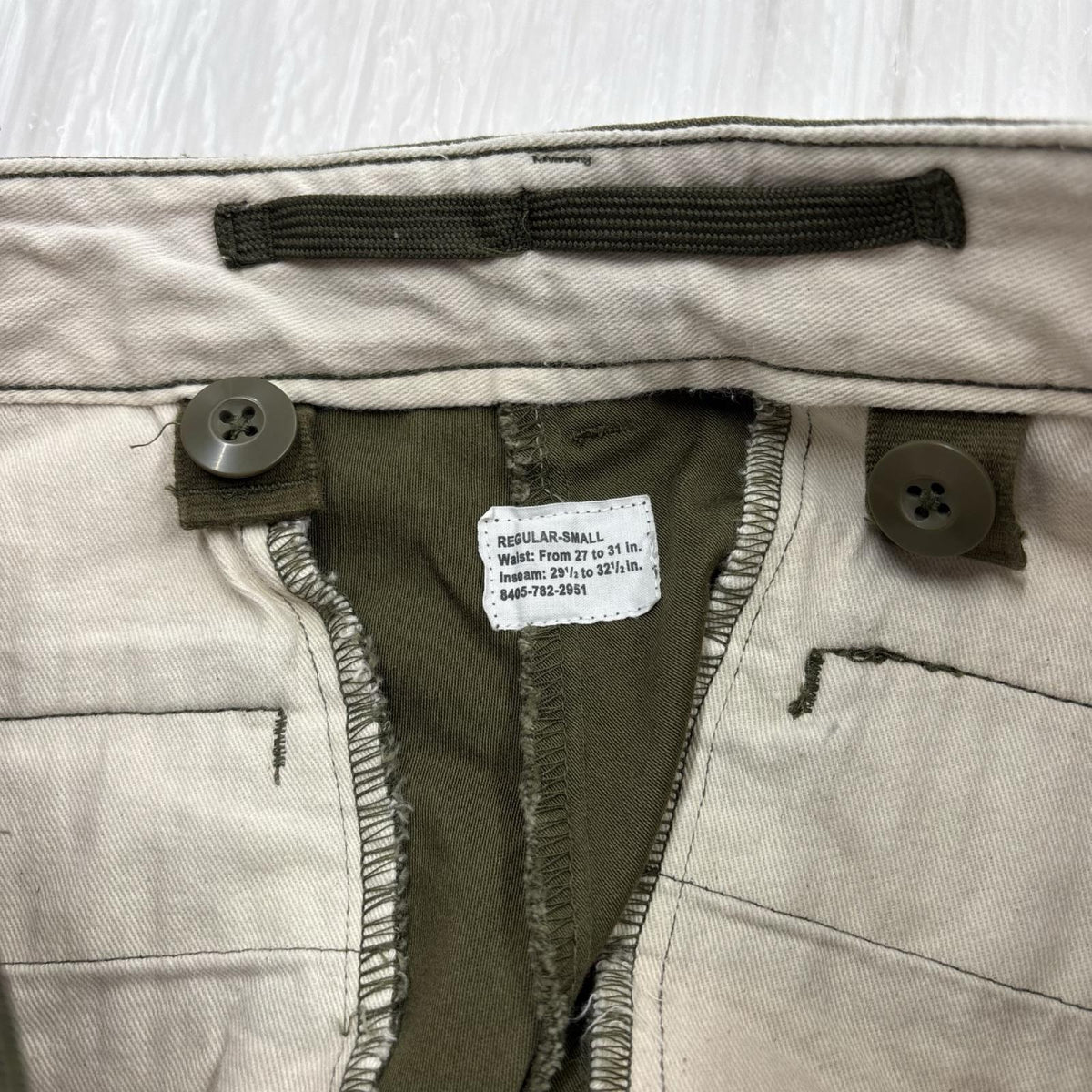 パンツ 60s 米軍 US.ARMY M-65 フィールドパンツ(S) S カーキ