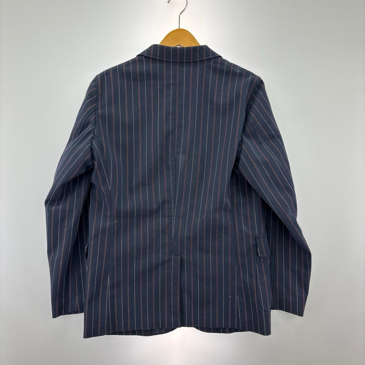 ジャケット ベームスプラス/トラベルストライプジャケット/サイズM M ネイビー