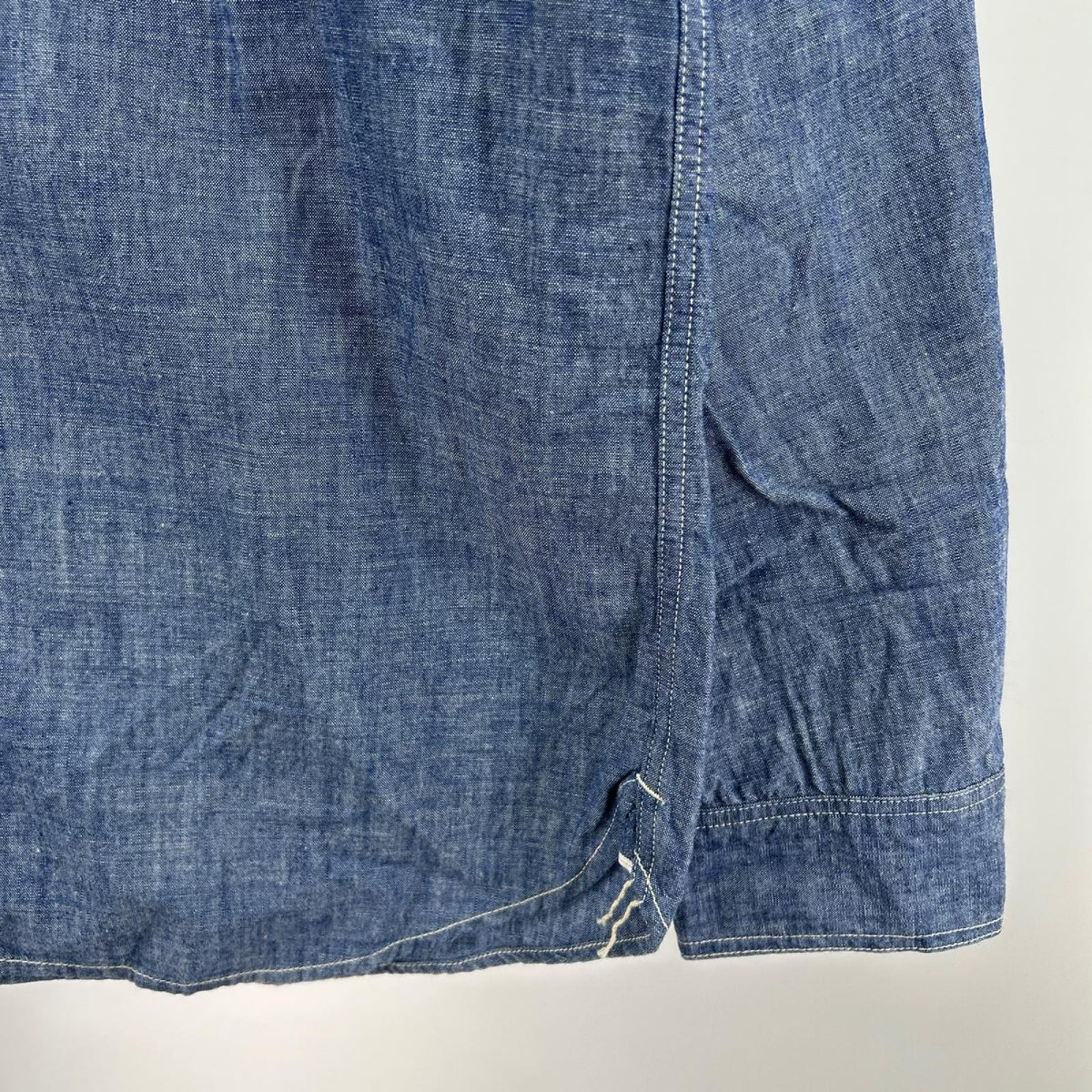 長袖シャツ FREEWHEELERS マチ付き シャンブレーシャツ 15 ブルー ブルー