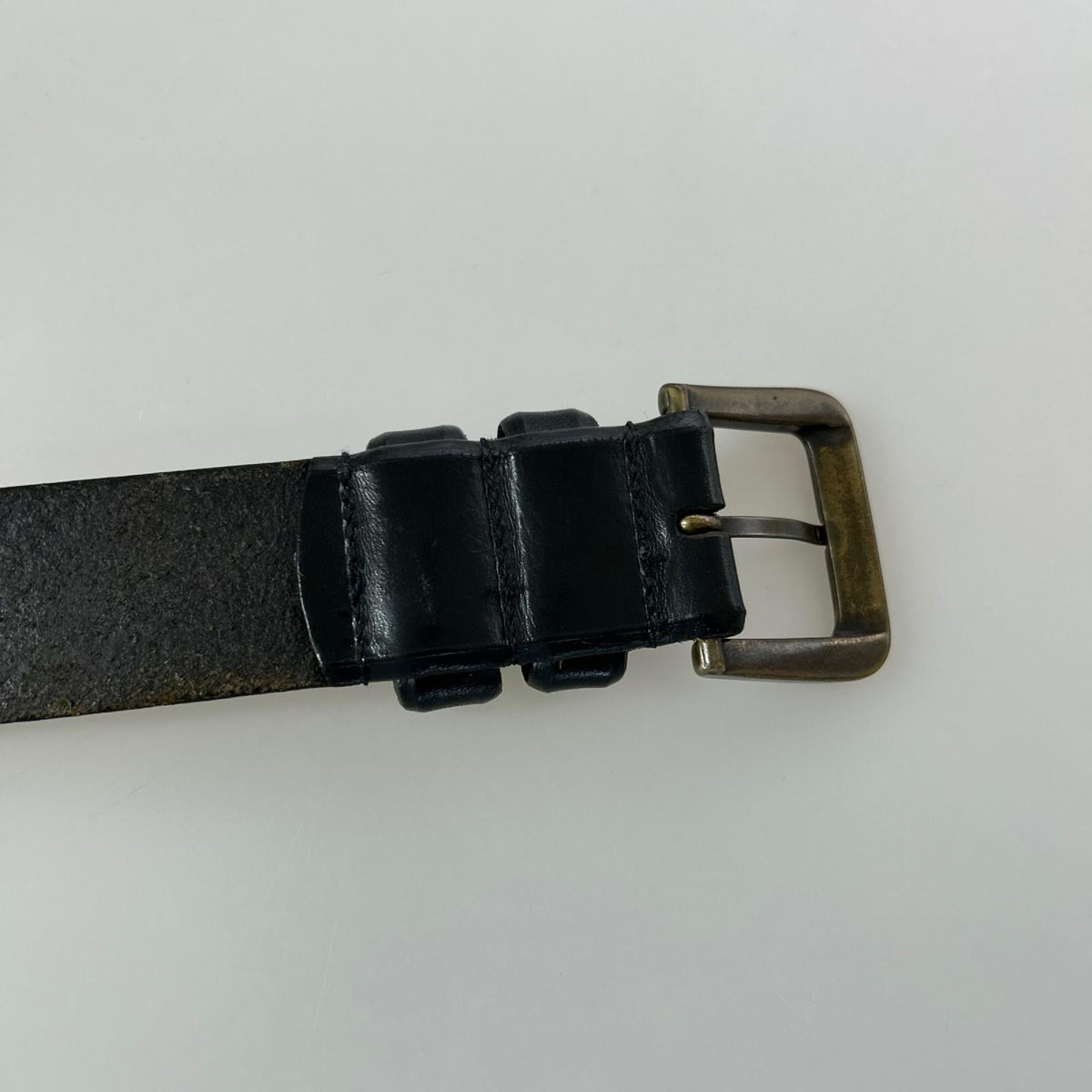 その他アクセサリー OLD GAP レザーベルト イタリア製 BLK ブラック