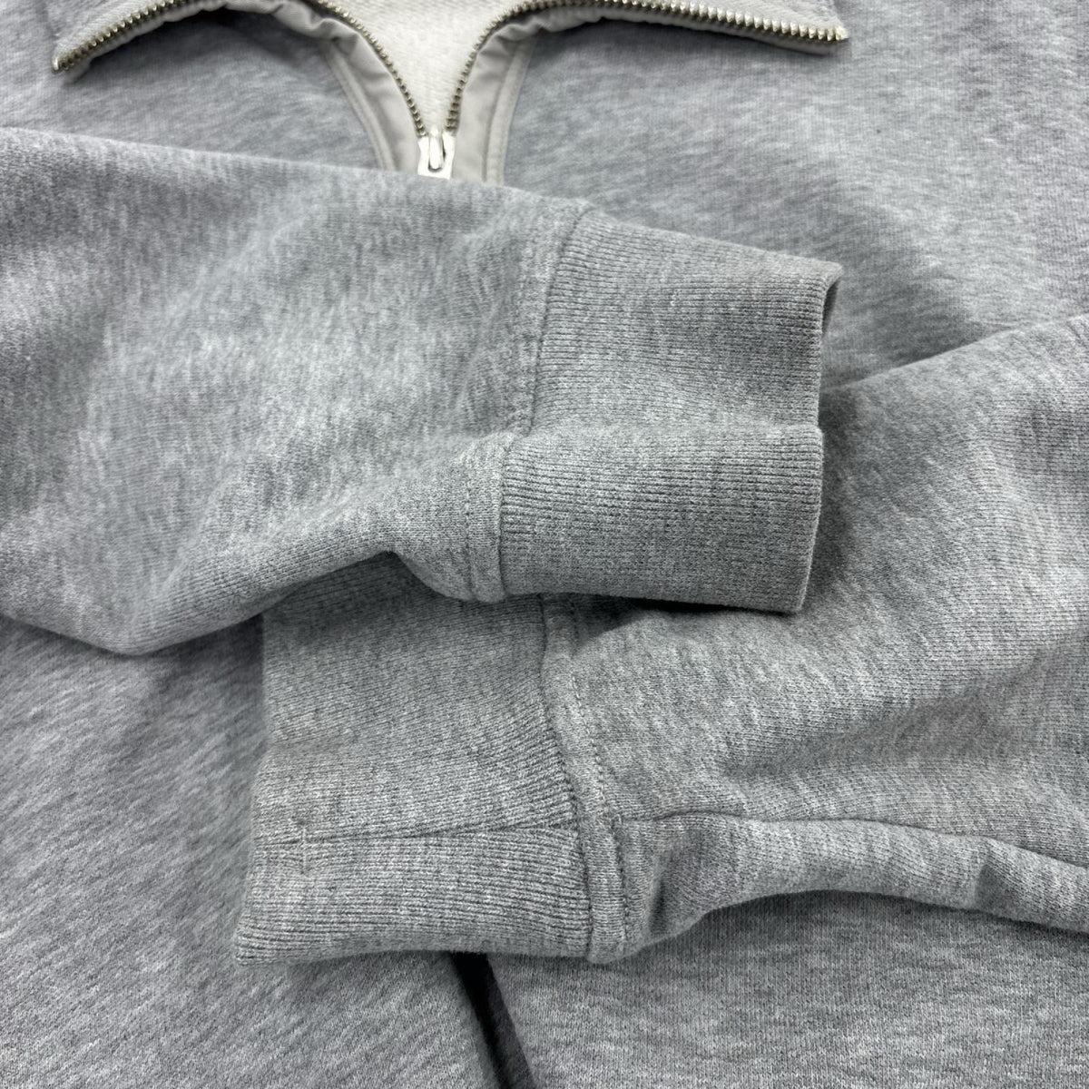 スウェット Garment Dyed Fleece Half Zip Melange GRY M グレー