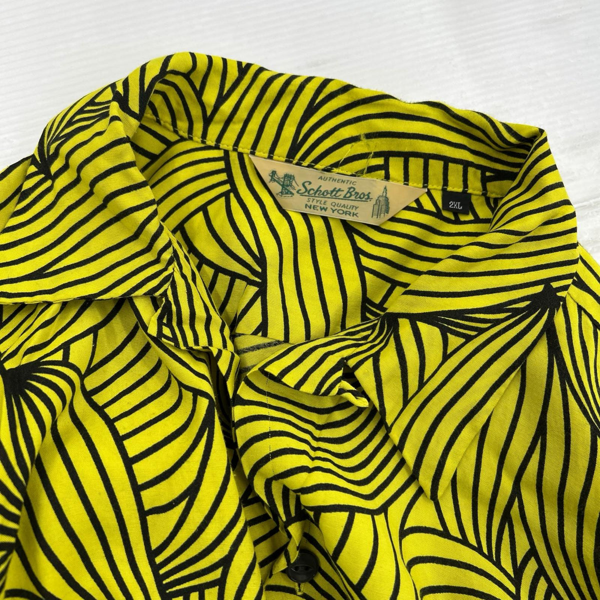 長袖シャツ BANANA RAYON SHIRT L/Sシャツ 黄色 2XL イエロー