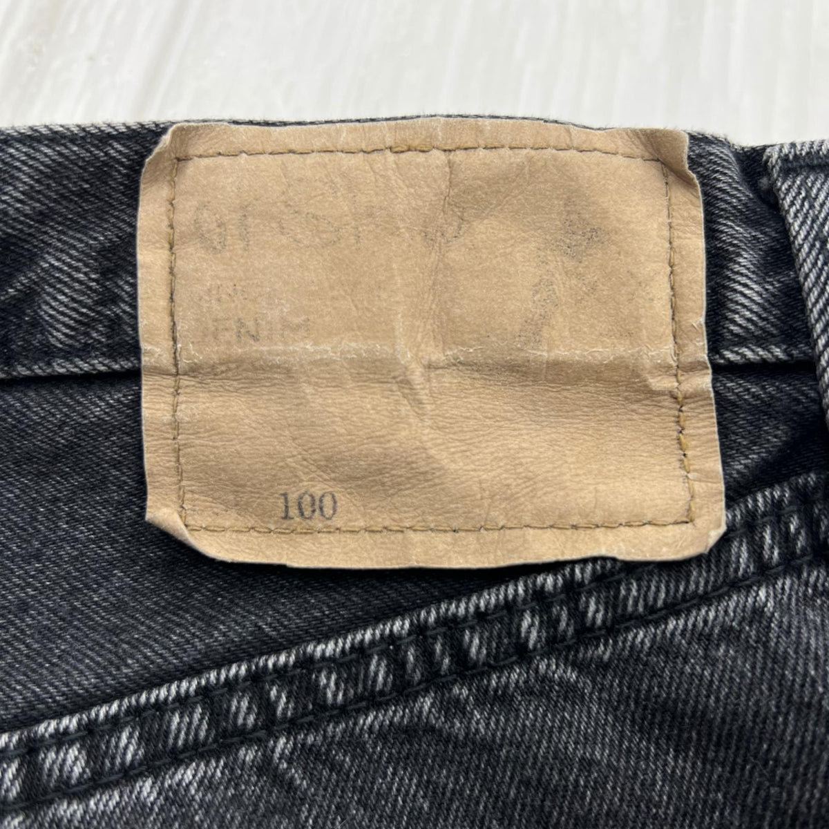 デニムパンツ Lot100 ブラックデニム S(1) W30 S ブラック