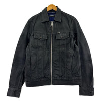デニムジャケット D-JAR COATING DENIM JACKET 黒 L ブラック