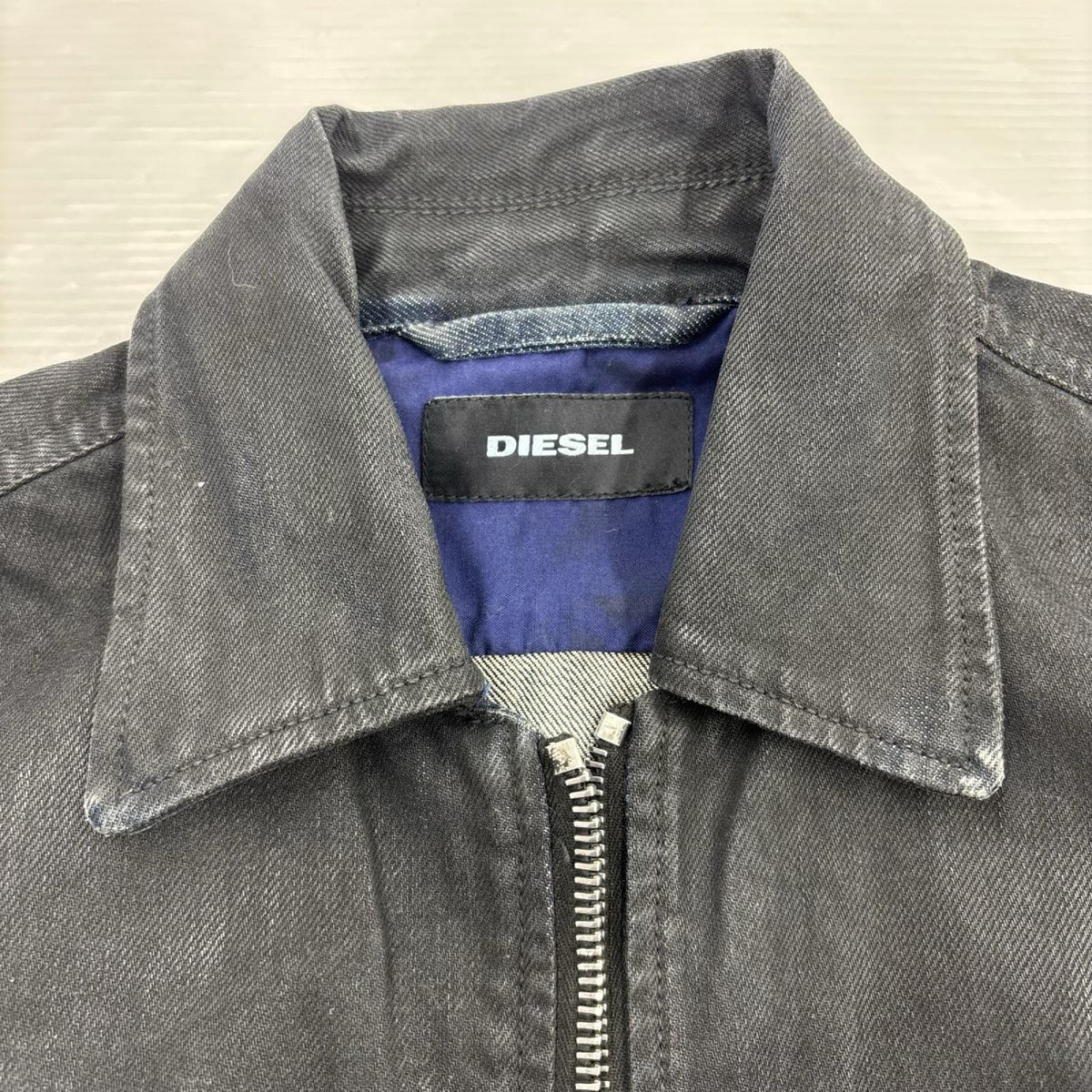 デニムジャケット D-JAR COATING DENIM JACKET 黒 L ブラック