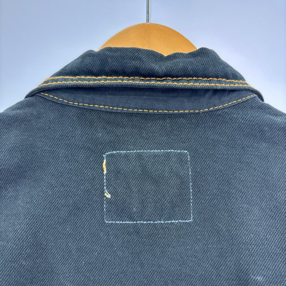 デニムジャケット HARD ROCK CAFE バック刺繍 黒 後染め ブラック