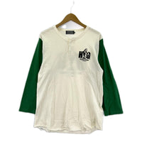 長袖Tシャツ HYSTERIC GLAMOUR HG CIRCLE LIGHTNING ヘンリーネックラグランTee M M ホワイト