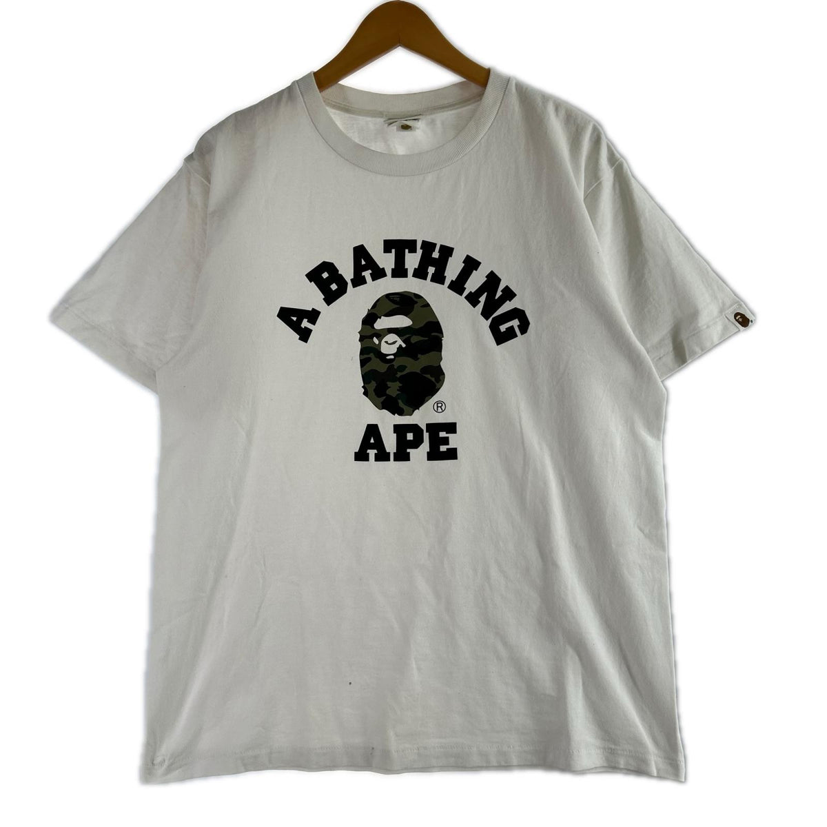半袖Tシャツ カモフラロゴ ホワイト (L) L ホワイト