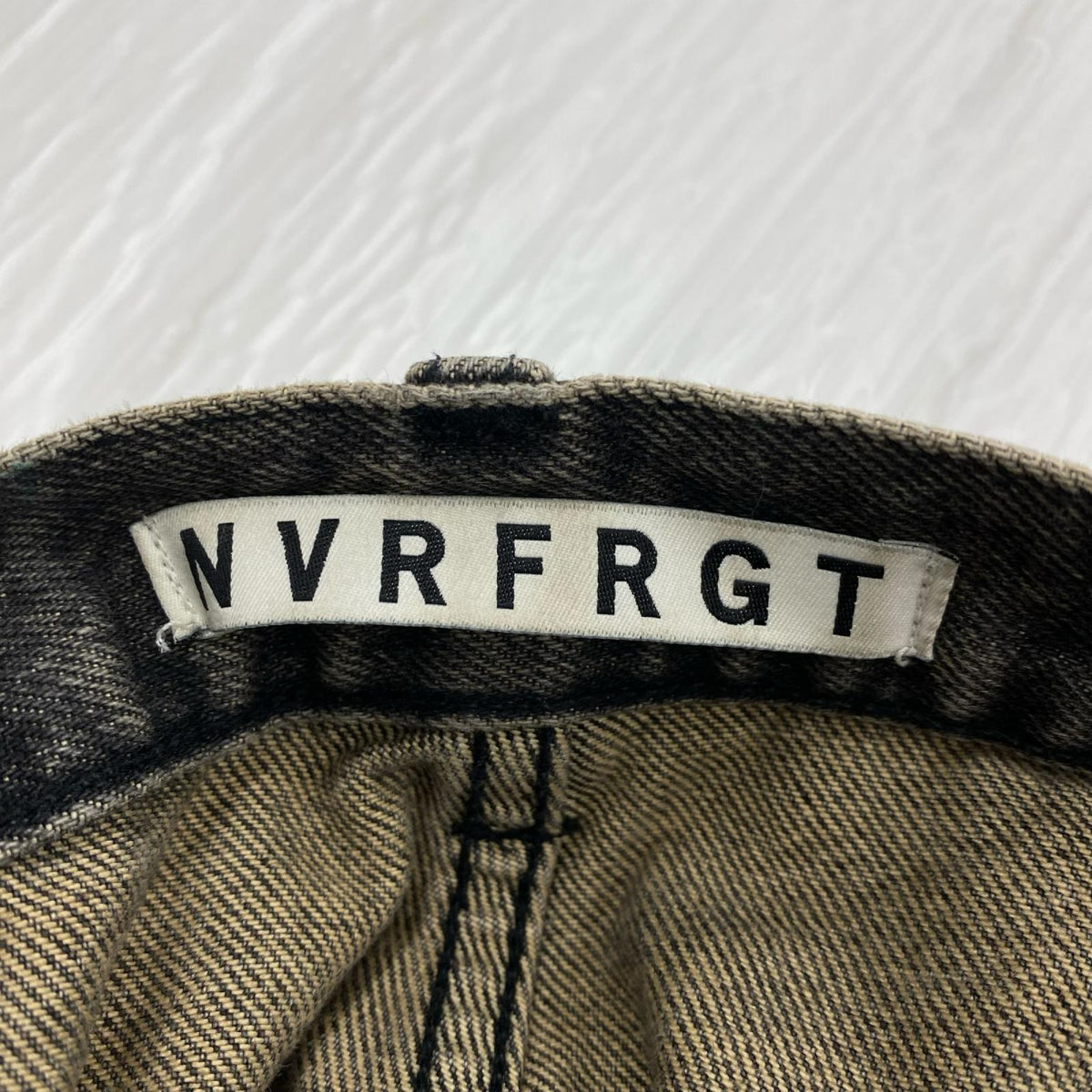 デニムパンツ NVRFRGT 3D Twisted Wide Leg Jeans 1 ブラック