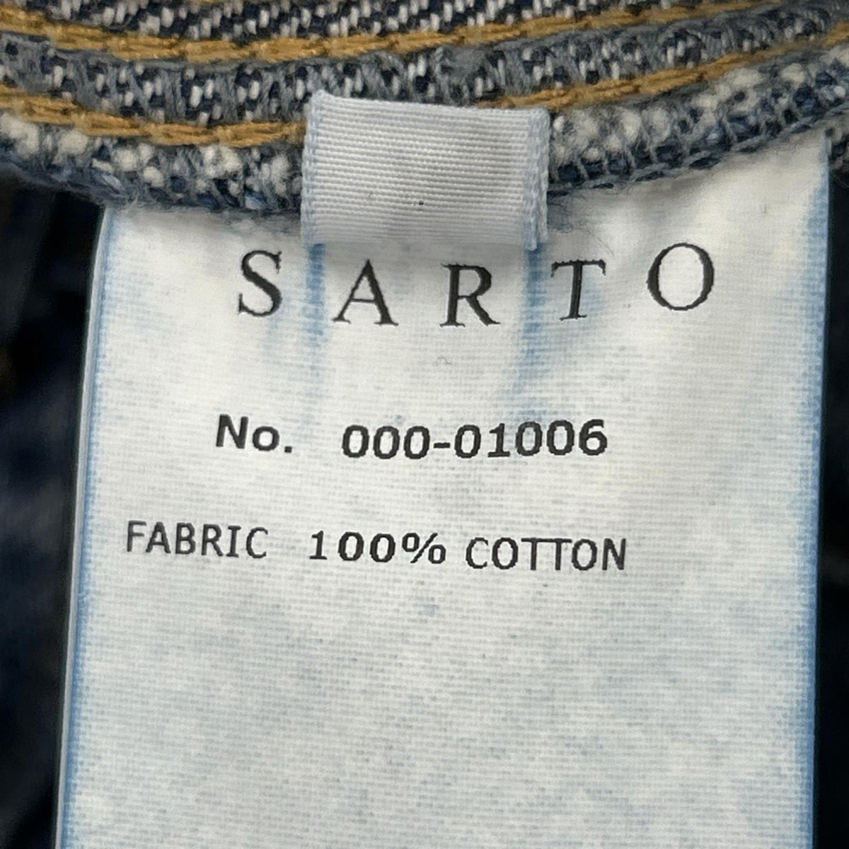 デニムパンツ SARTO WIDE EMBROIDERY DENIM PANTS L L