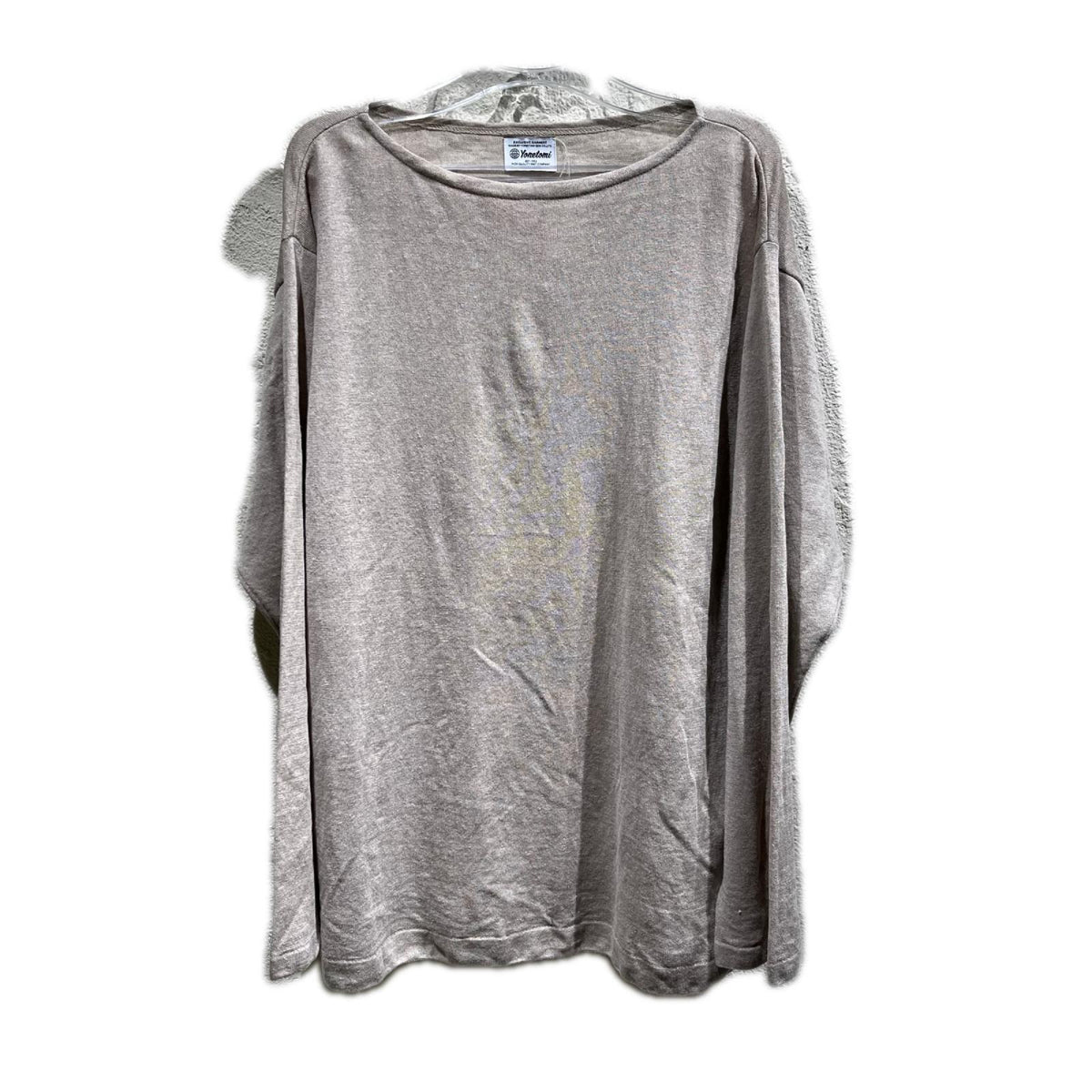 長袖Tシャツ Yonetomi NEW BASIC リネン バスクニット プルオーバー 3