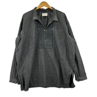 長袖シャツ SARTO EMBROIDERY PULL OVER SHIRT L グレー
