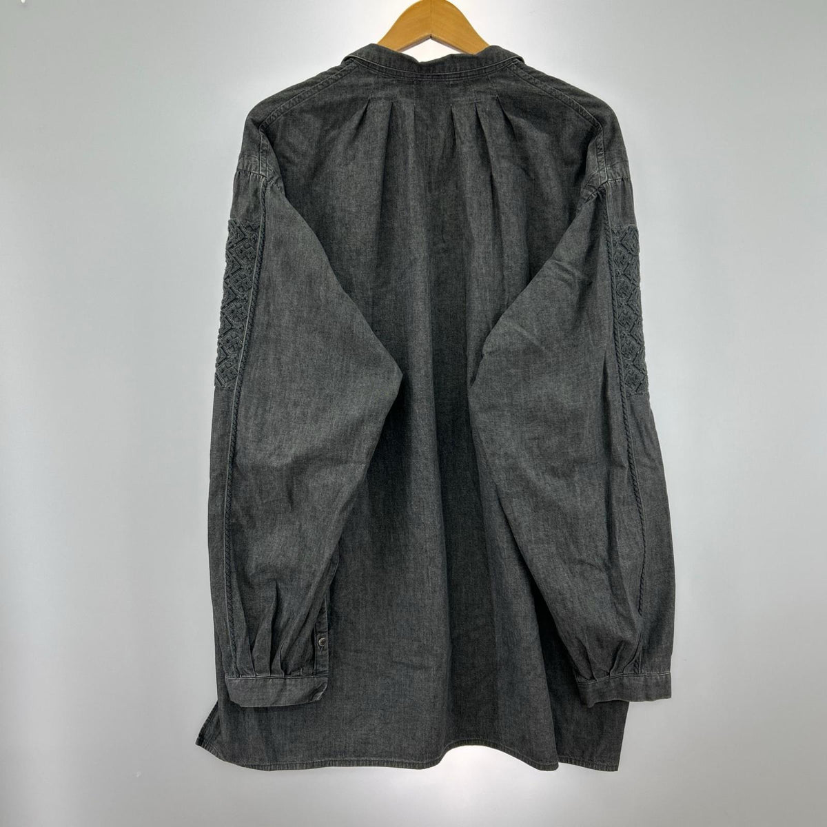 長袖シャツ SARTO EMBROIDERY PULL OVER SHIRT L グレー