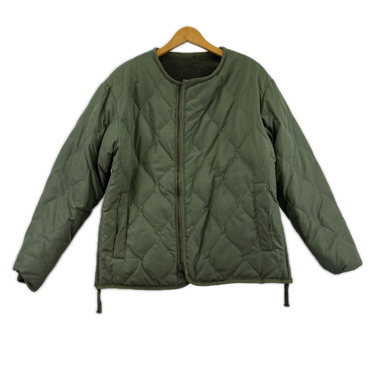 ブルゾン TAION リバーシブル キルティングジャケット カーキ