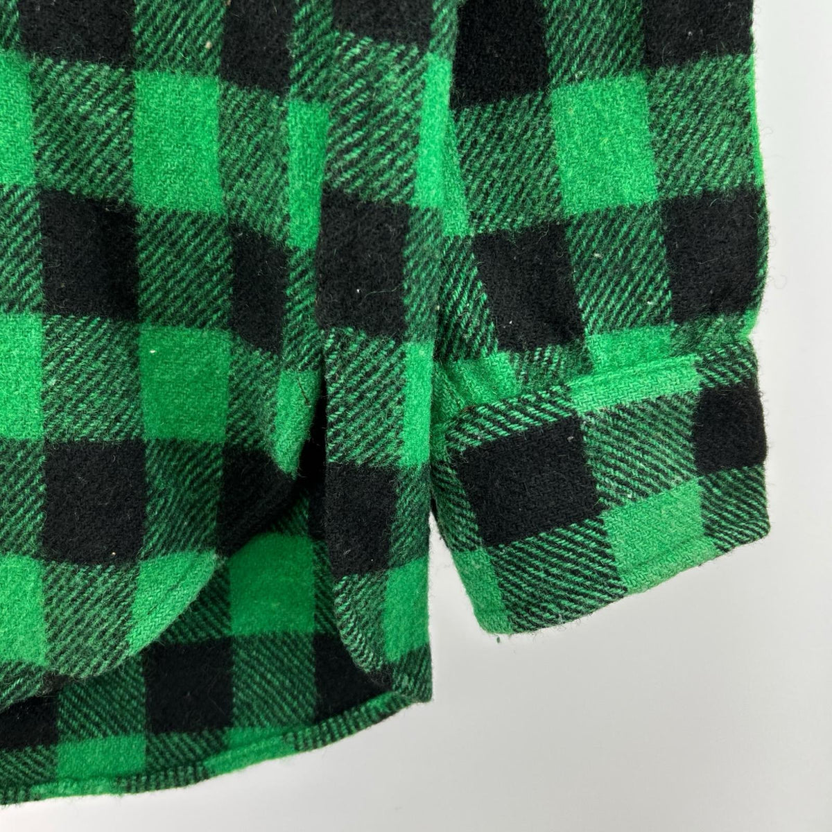 長袖シャツ 70s buffalo check shirt GRN/BLK M M