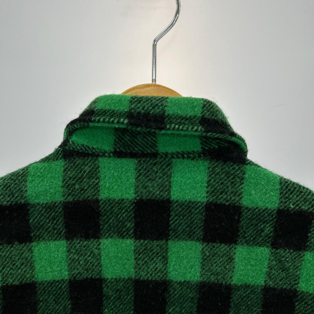長袖シャツ 70s buffalo check shirt GRN/BLK M M