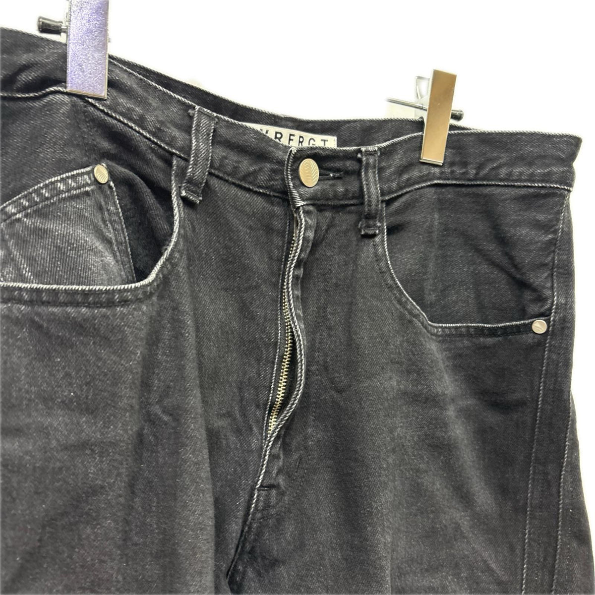 デニムパンツ 25SS 3D TWISTED WIDE LEG JEANS 2 ブラック