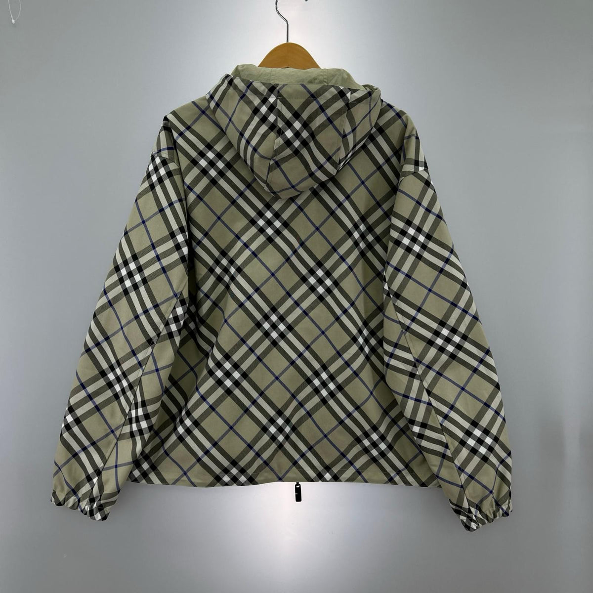 ジャケット チェック リバーシブル S グレー S