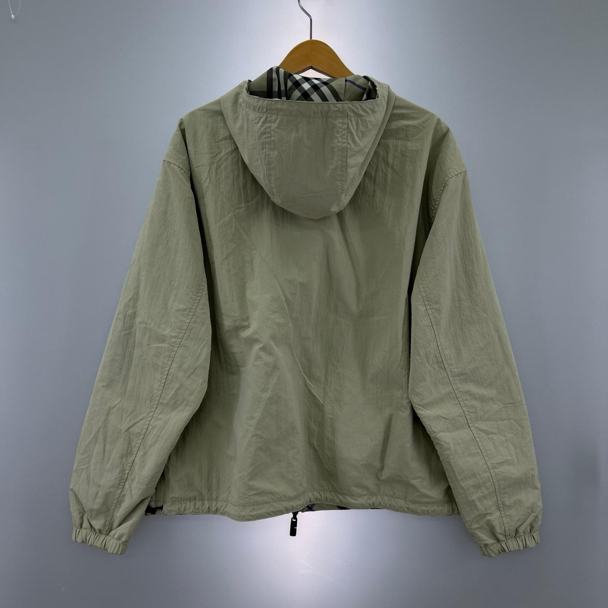 ジャケット チェック リバーシブル S グレー S